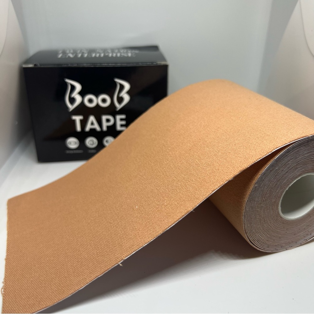 Boob Tape: Color - Cream, Size - 10cm*5m, Bra Size D-DDD